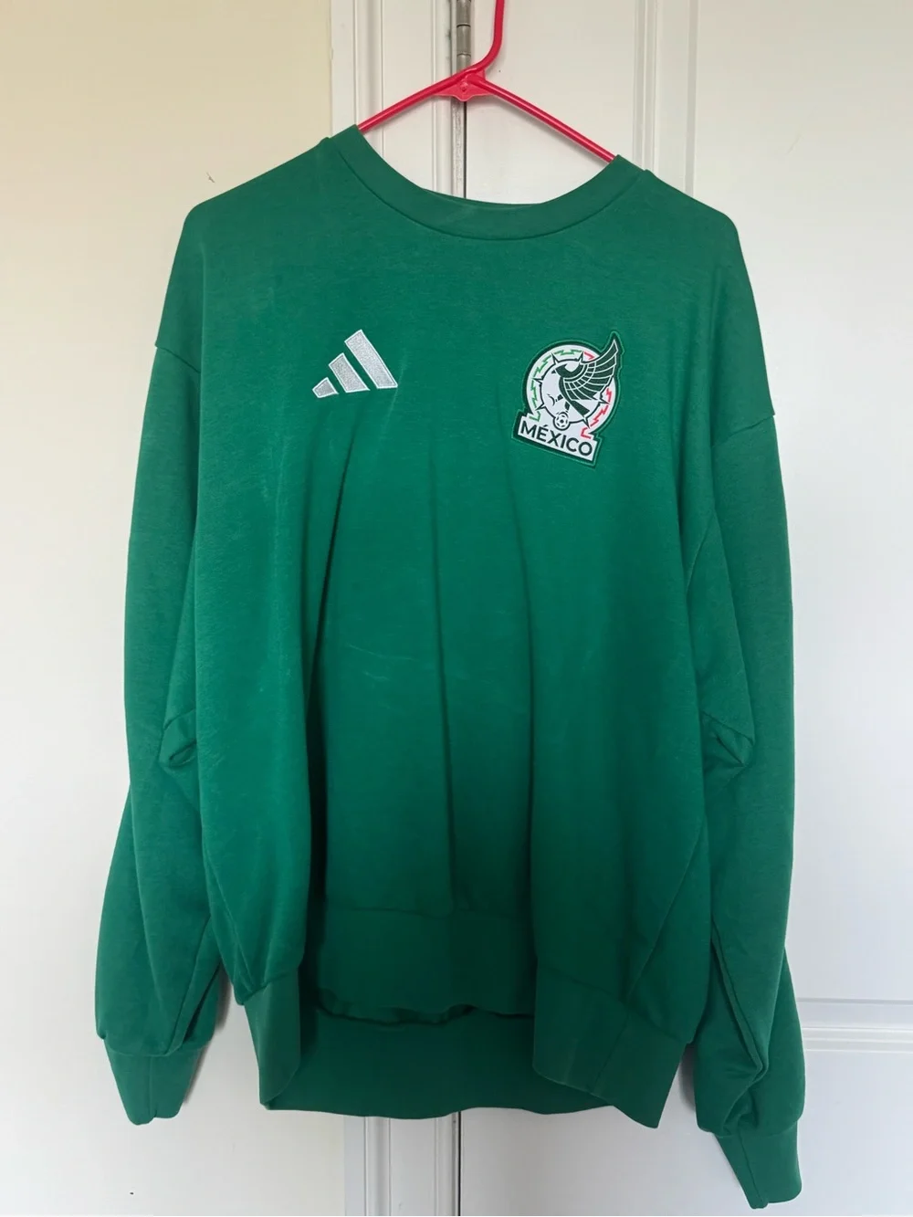 Adidas Mexico National Team Green Crewneck — Men’s Large - World Cup 2026